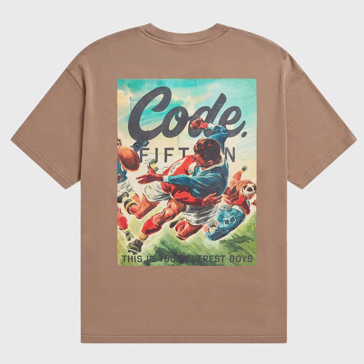 Code Fifteen Oversized Your Everest Tee Brown