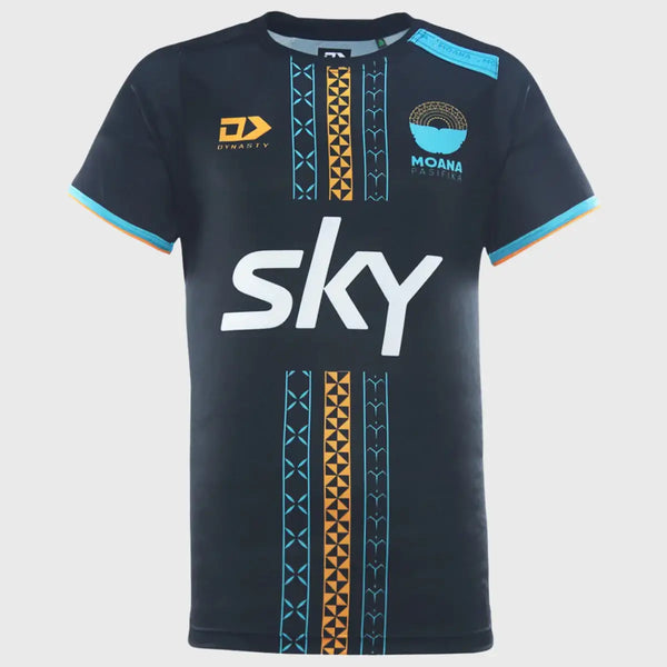 Dynasty Moana Pasifika Kid's Training Tee Black – Rugbystuff.com
