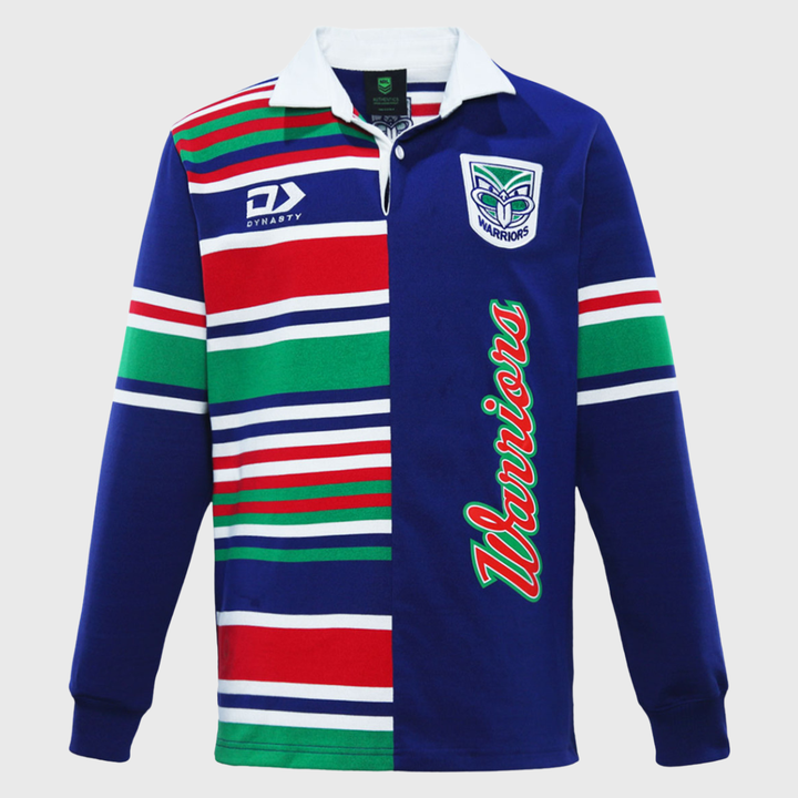 Dynasty NZ Warriors Long Sleeve Heritage Rugby Jersey 2026