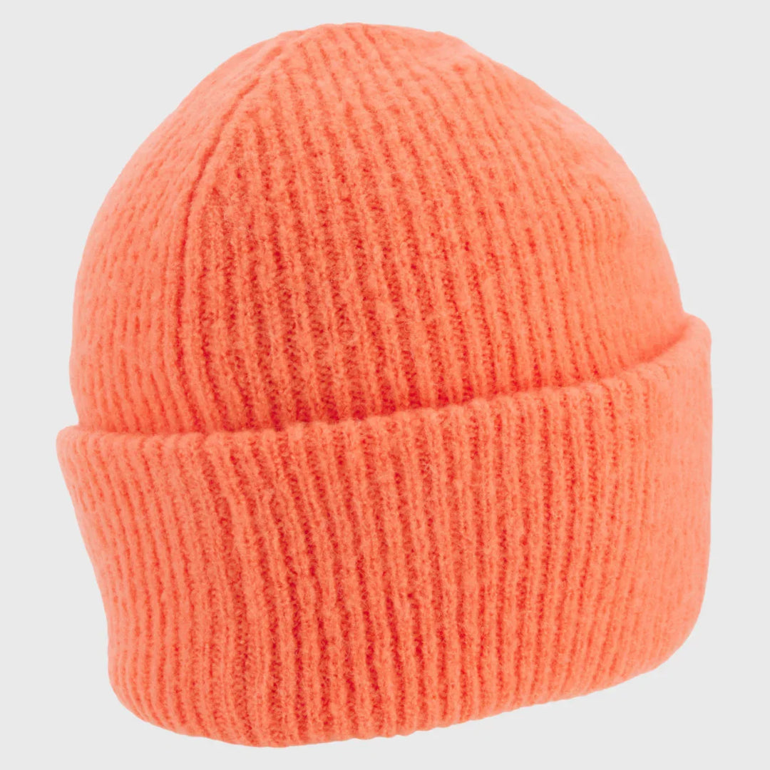 Macron Edinburgh Rugby Cuffed Beanie Hat Coral Pink 2025/26 - Rugbystuff.com