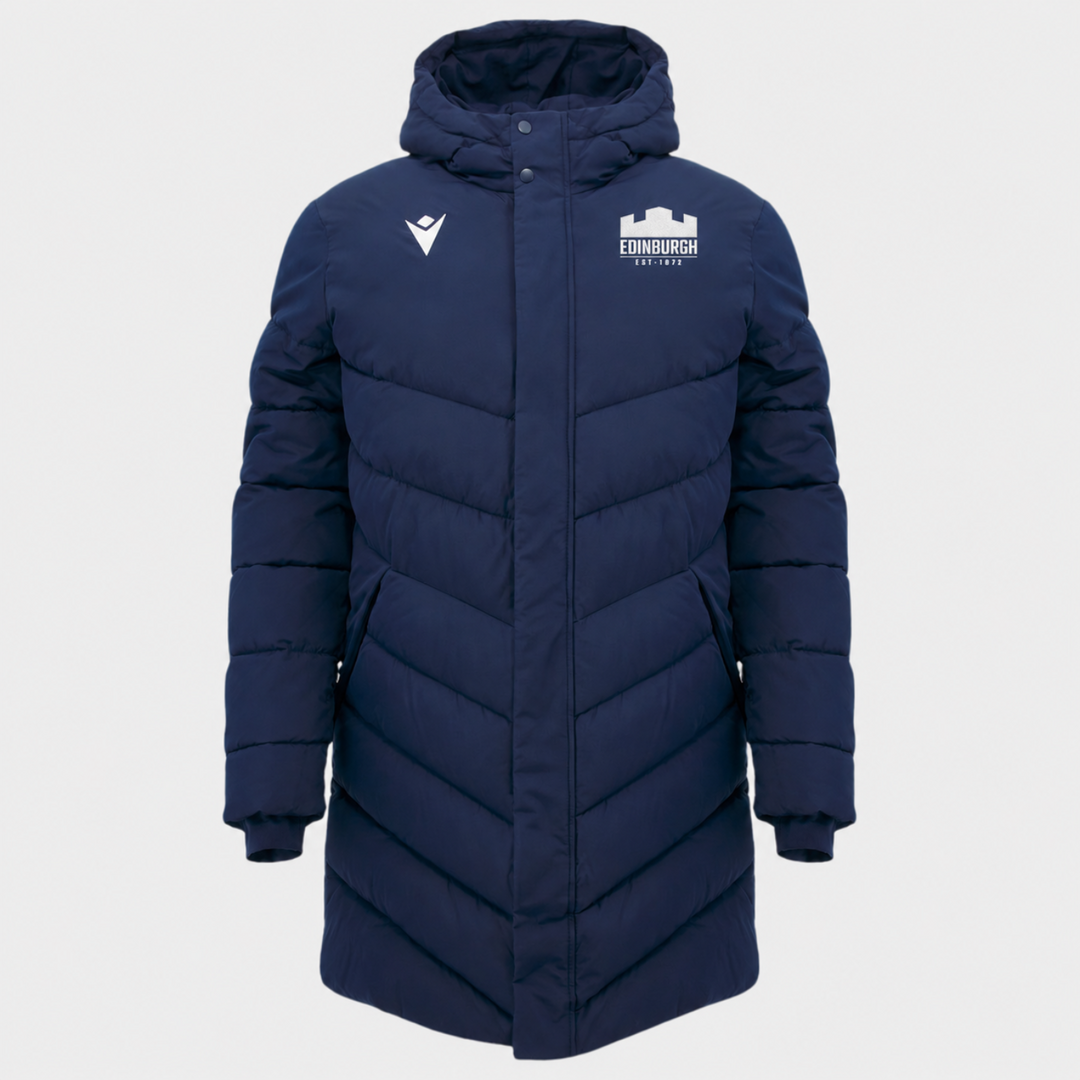 Macron Edinburgh Rugby 3/4 Length Padded Jacket 2026/27