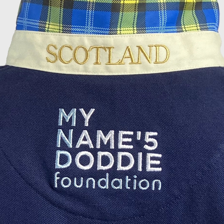 Ellis Rugby Doddie Weir Tartan Vintage Long Sleeve Rugby Jersey - Rugbystuff.com