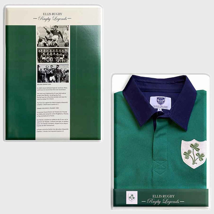 Ellis Rugby Ireland 1948 Grand Slam Rugby Polo Shirt - Rugbystuff.com