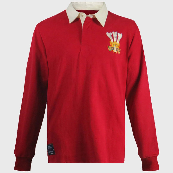 Ellis Rugby Wales 1976 Grand Slam Vintage Long Sleeve Rugby Jersey - Rugbystuff.com