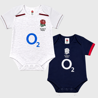 Brecrest England Rugby Baby Bodysuit 2 Pack 2026/27