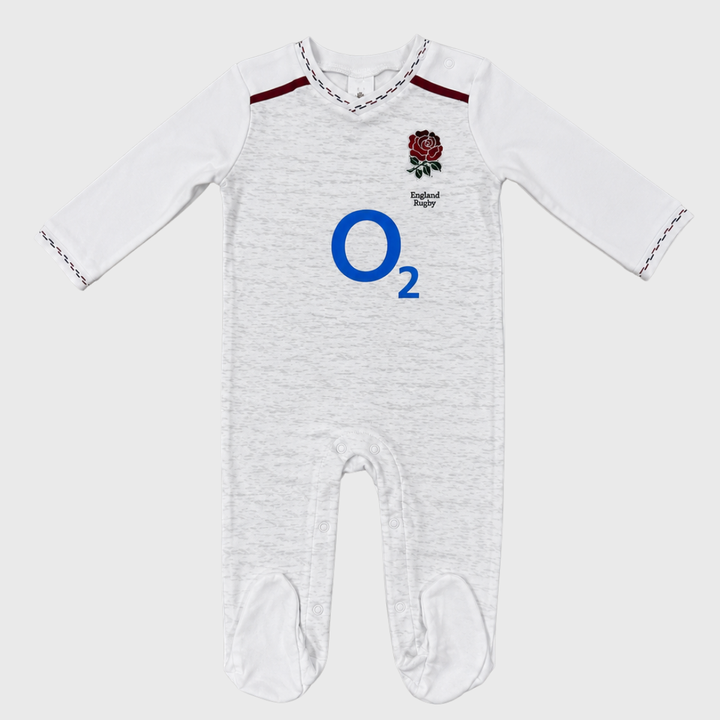 Brecrest England Rugby Home Baby Sleepsuit 2026/27