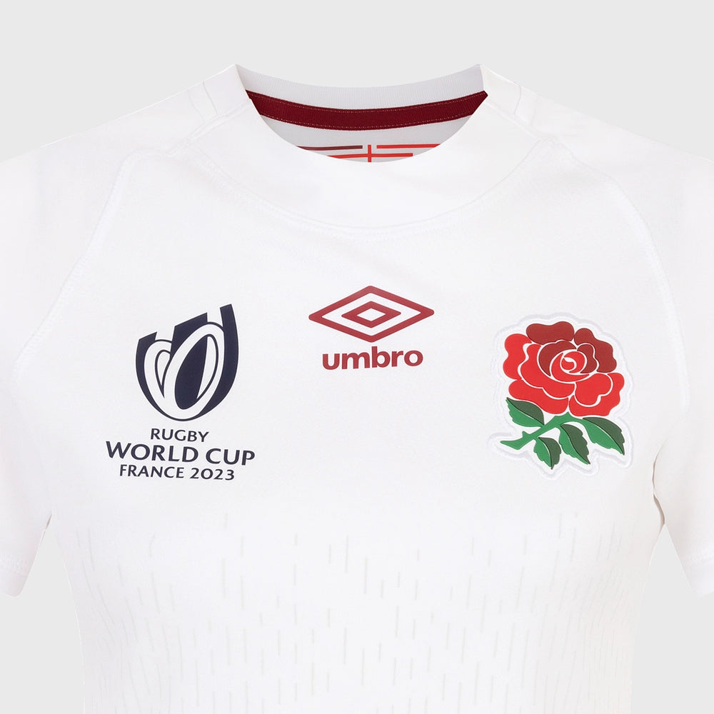 Umbro England Rugby World Cup 2023 Women's Home Replica Shirt - Rugbystuff.com