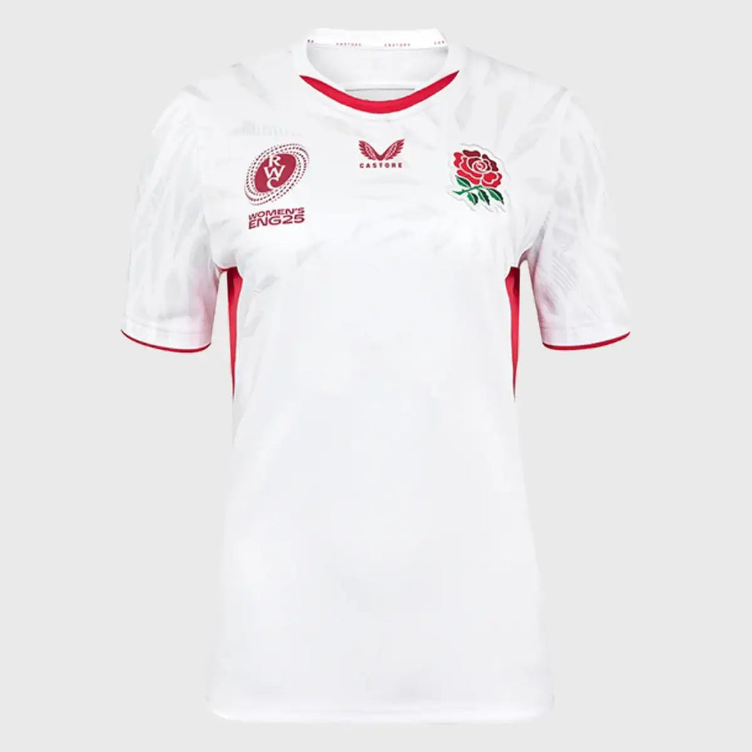 Castore England Red Roses WRWC 2025 Women's Home Replica Shirt ...