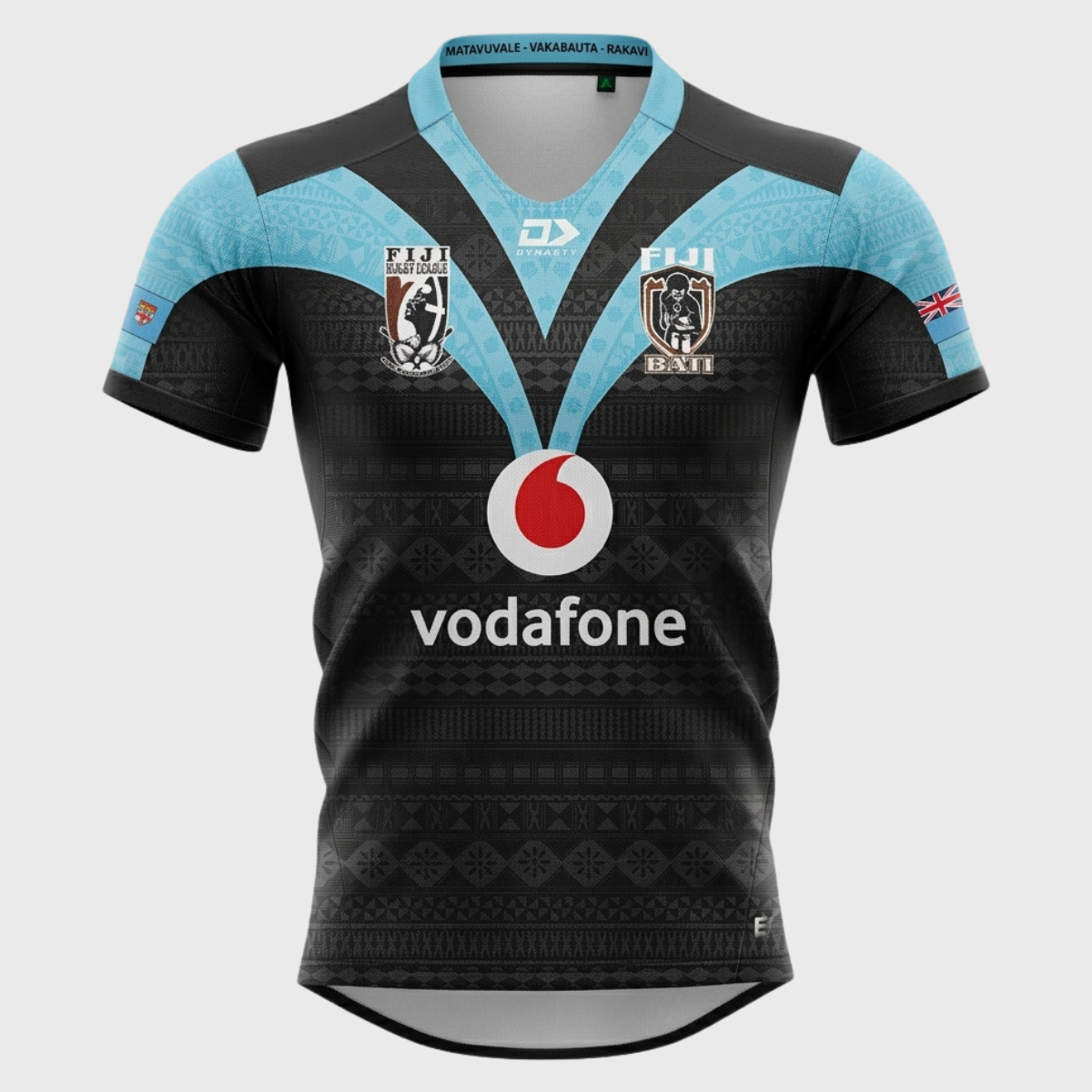 Dynasty Fiji Bati Alternate Replica Rugby Shirt