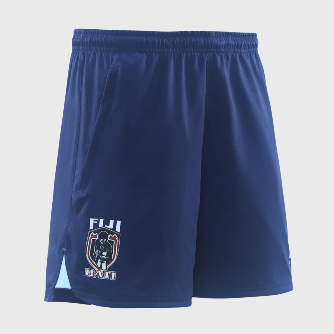 Dynasty Fiji Bati Training Gym Shorts Navy - Rugbystuff.com