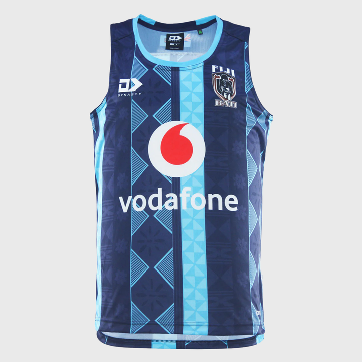 Dynasty Fiji Bati Singlet Navy - Rugbystuff.com
