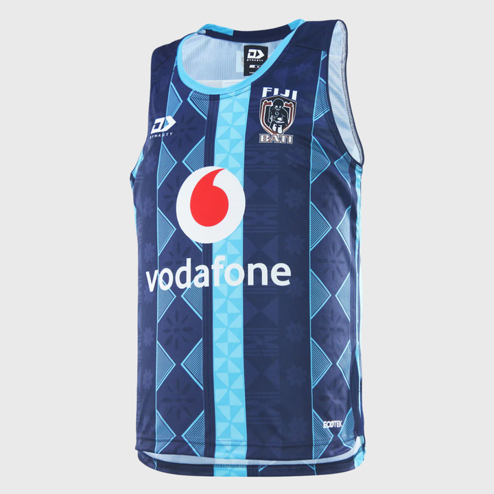 Dynasty Fiji Bati Singlet Navy - Rugbystuff.com