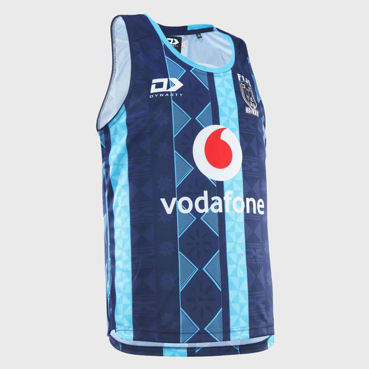 Dynasty Fiji Bati Singlet Navy - Rugbystuff.com