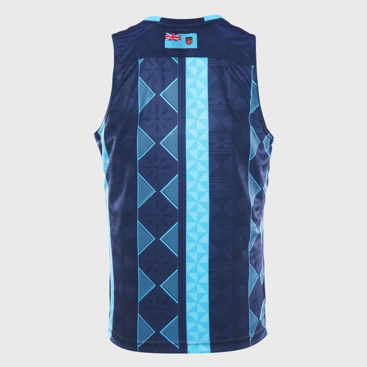 Dynasty Fiji Bati Singlet Navy - Rugbystuff.com