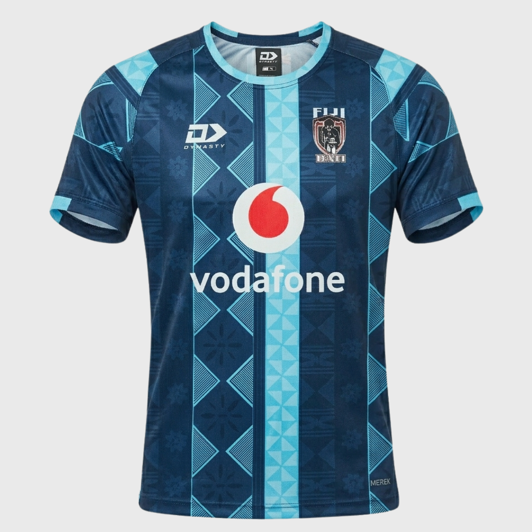 Dynasty Fiji Bati Training Tee Navy - Rugbystuff.com