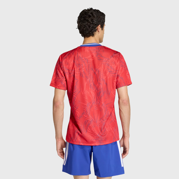 Adidas France Pre-Match Rugby Jersey Collegiate Red 2025/26 - Rugbystuff.com