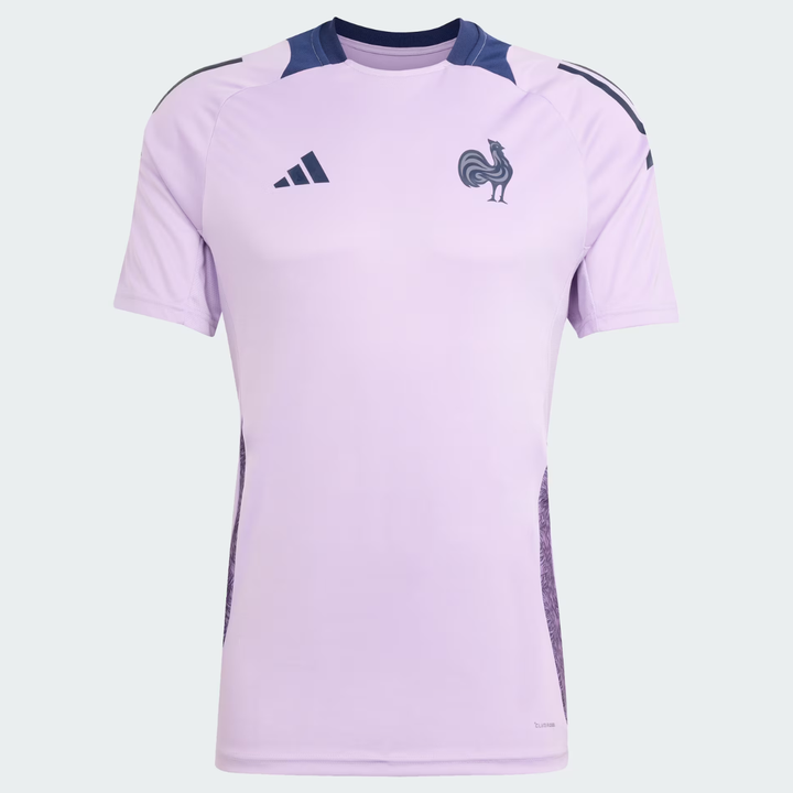 Adidas France Rugby Performance Tee Purple - Rugbystuff.com
