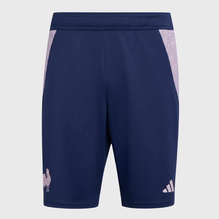 Adidas France Rugby Gym Shorts Navy/Purple - Rugbystuff.com