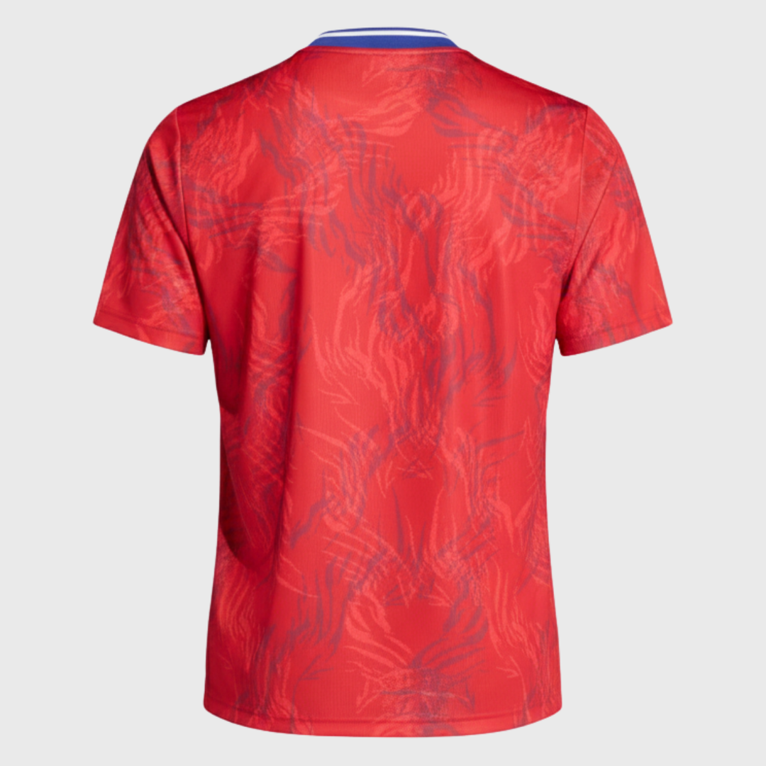 Adidas France Pre-Match Rugby Jersey Collegiate Red 2025/26 - Rugbystuff.com