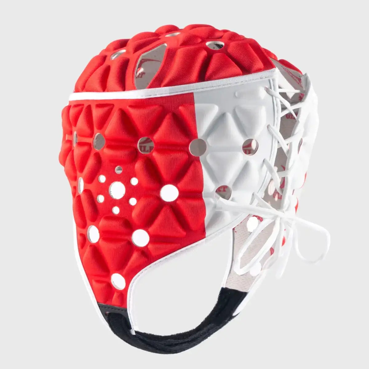 Gilbert Air Rugby Headguard Red/White, view 4