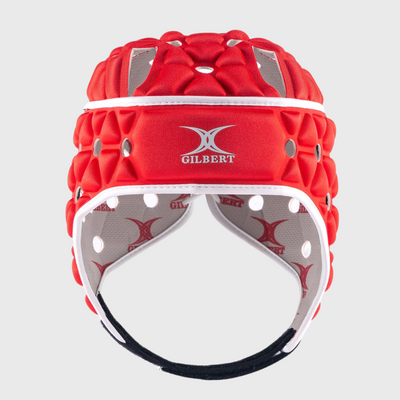 Gilbert Air Rugby Headguard Red/White