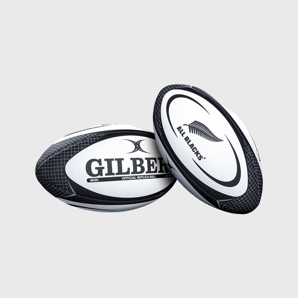 Gilbert New Zealand All Blacks Midi Rugby Ball - Rugbystuff.com