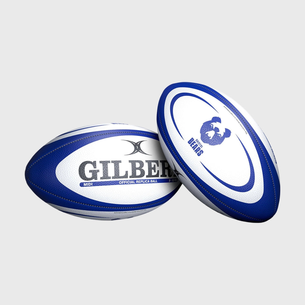 Gilbert Bristol Bears Replica Midi Rugby Ball - Rugbystuff.com