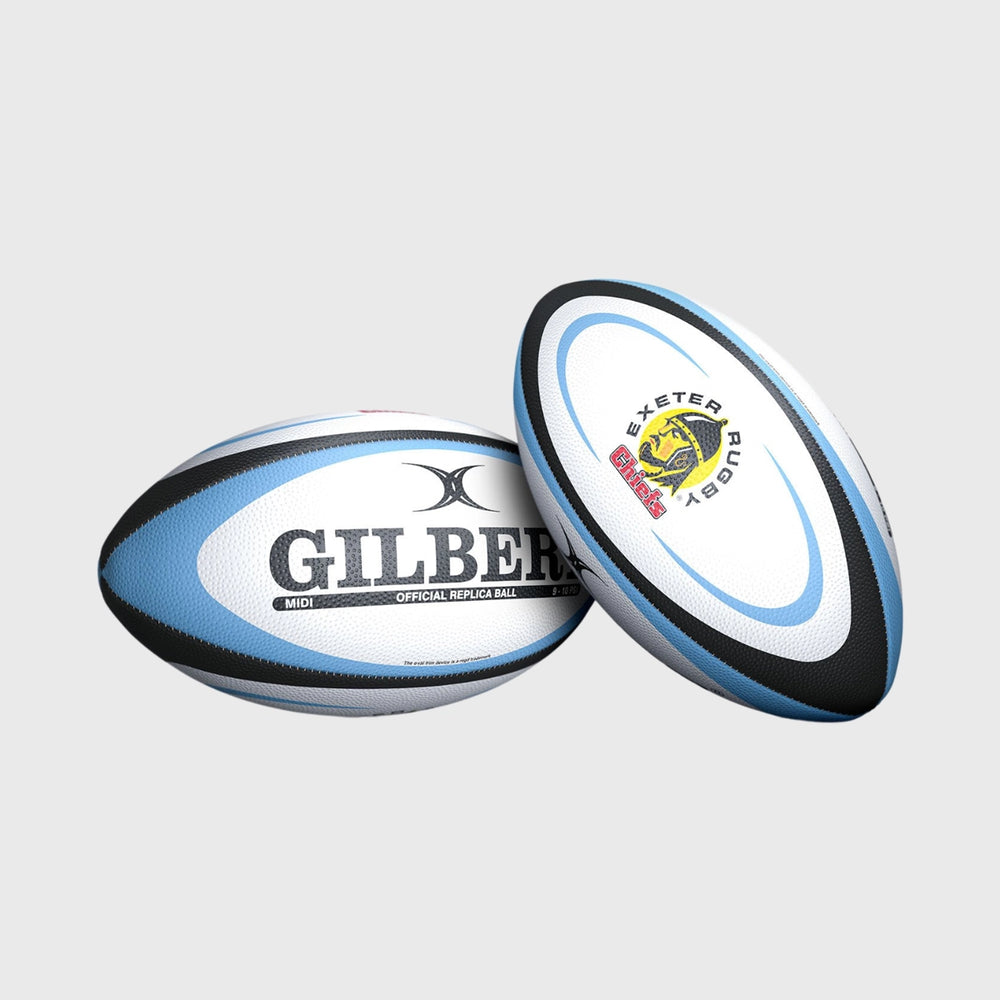 Gilbert Exeter Chiefs Replica Midi Rugby Ball - Rugbystuff.com