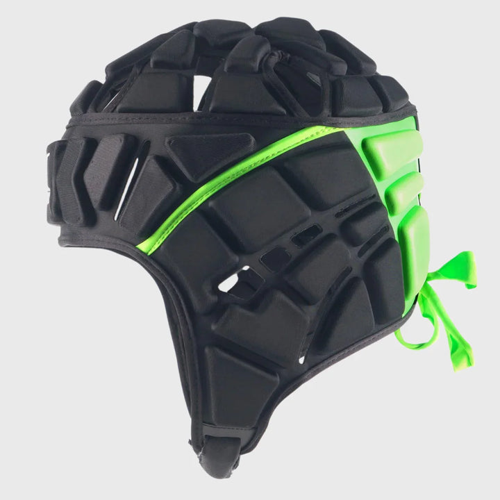 Gilbert Fusion 3-32 Rugby Headguard Black - Rugbystuff.com
