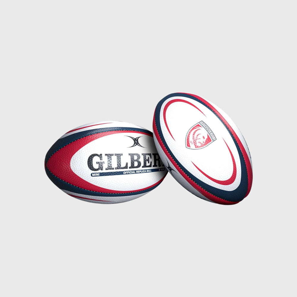 Gilbert Gloucester Replica Mini Rugby Ball - Rugbystuff.com