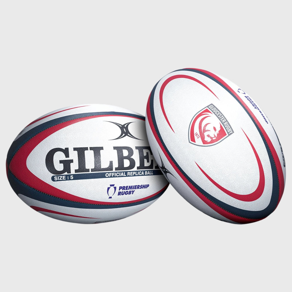 Gilbert Gloucester Replica Rugby Ball - Rugbystuff.com