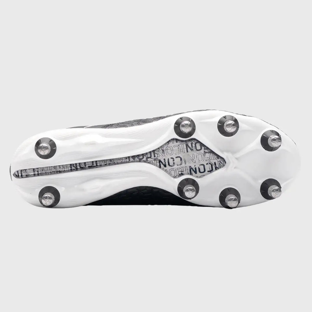 Gilbert Icon Vapour 8 Stud Rugby Boots Black - Rugbystuff.com