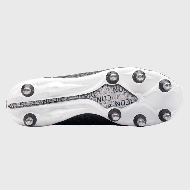 Gilbert Icon Vapour 8 Stud Rugby Boots Black - Rugbystuff.com