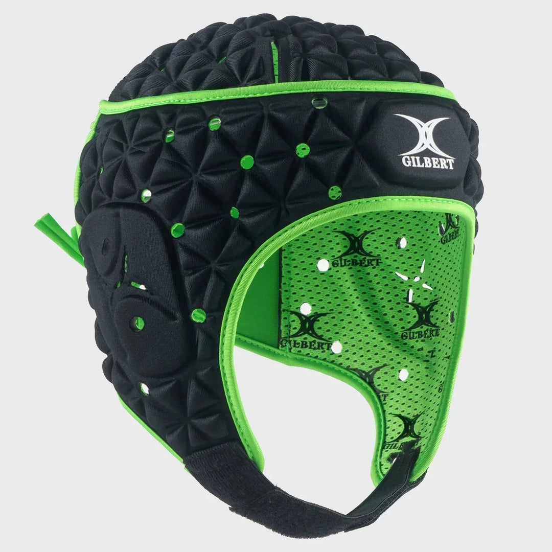 Gilbert Ignite Rugby Headguard Black Green
