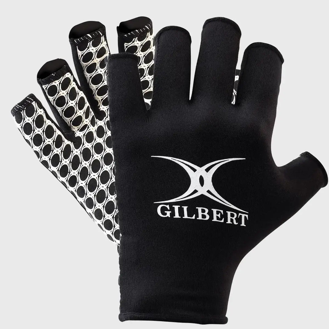 S Gilbert International Rugby Grip Mitt Black/White