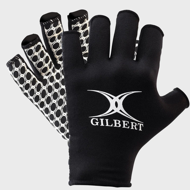 Gilbert Kid's International Rugby Grip Mitt Black/White - Rugbystuff.com