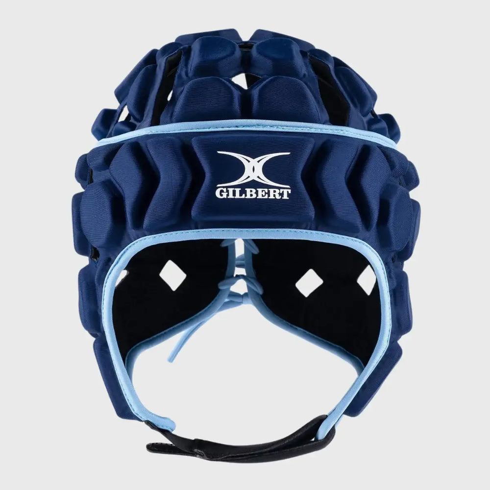 Gilbert Octane Junior Headguard Navy/Sky - Rugbystuff.com