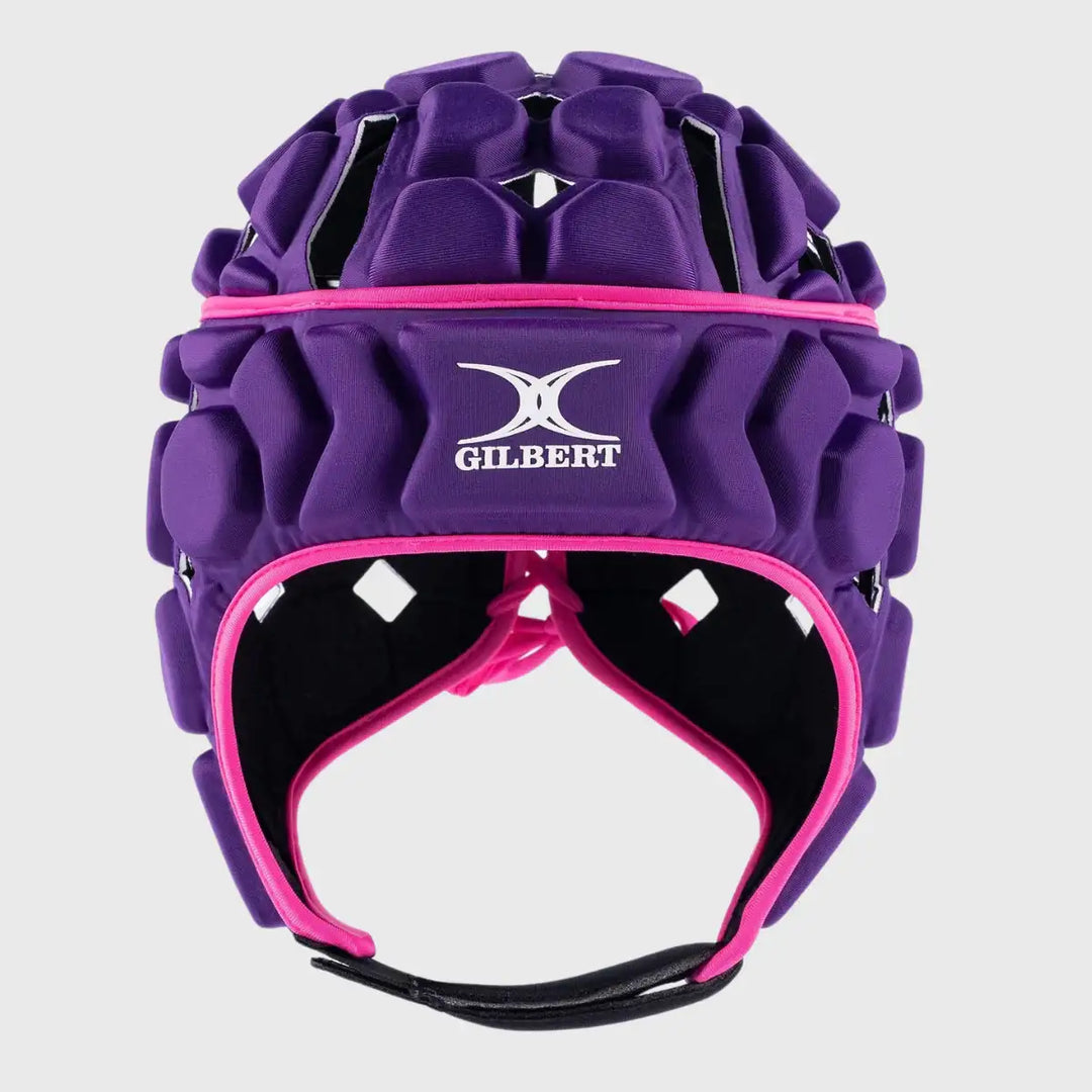 Gilbert Octane Junior Headguard Purple/Pink - Rugbystuff.com
