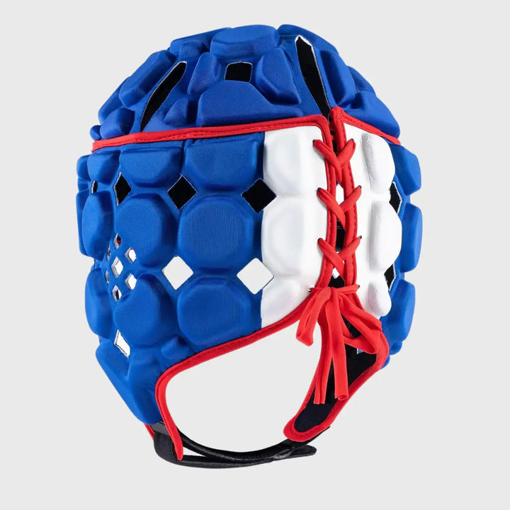 Gilbert Octane Junior Headguard Royal/Red - Rugbystuff.com
