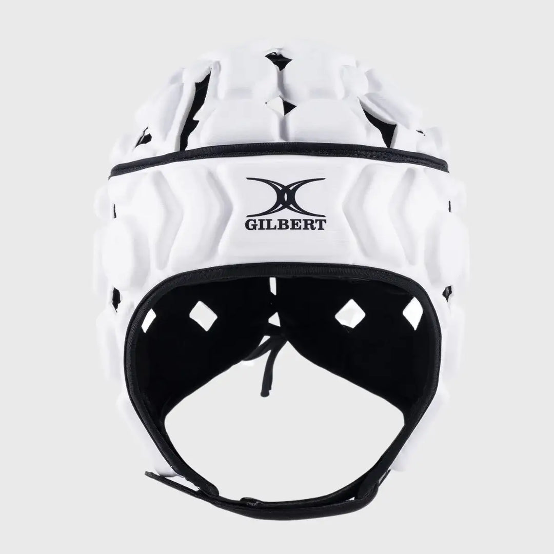 Gilbert Octane Junior Headguard White/Black - Rugbystuff.com