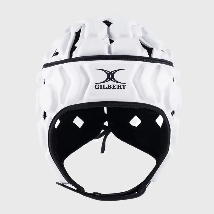 Gilbert Octane Junior Headguard White/Black - Rugbystuff.com