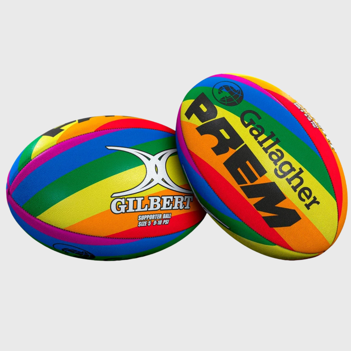 Gilbert Gallagher Prem Rainbow Supporters Rugby Ball