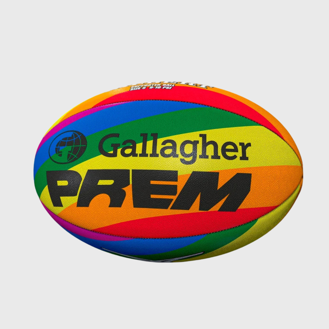 Gilbert Gallagher Prem Rainbow Supporters Rugby Ball
