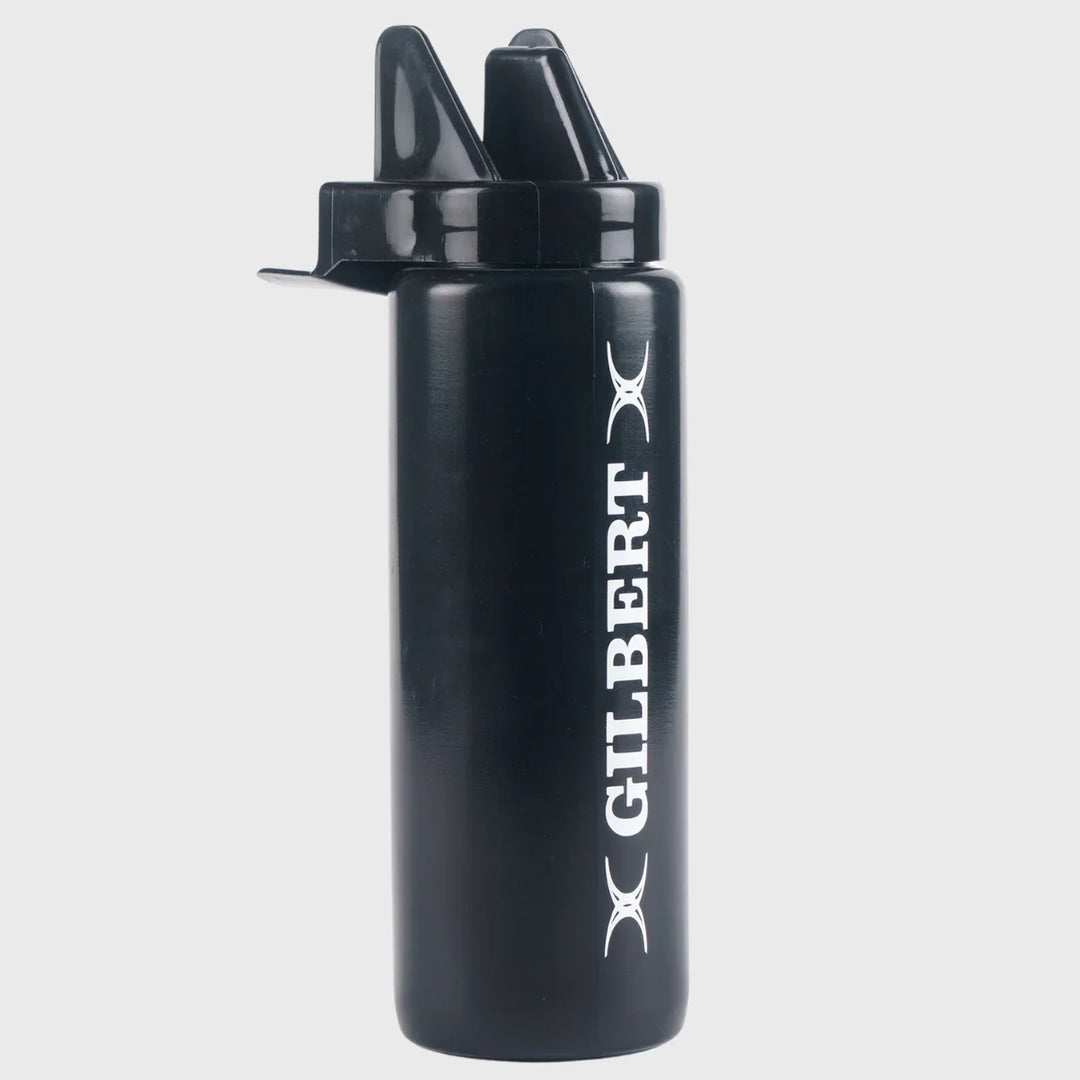 Gilbert Hygiene Water Bottle Black 1L - Rugbystuff.com