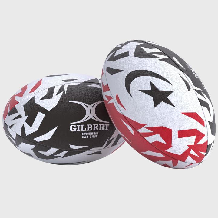 Gilbert Saracens Supporters Rugby Ball