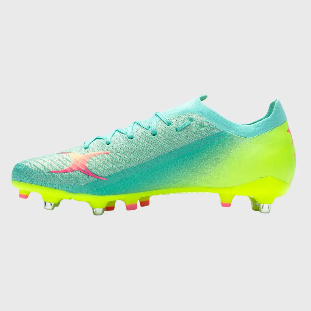 Gilbert Speedster 6 Stud Rugby Boots Aqua - Rugbystuff.com