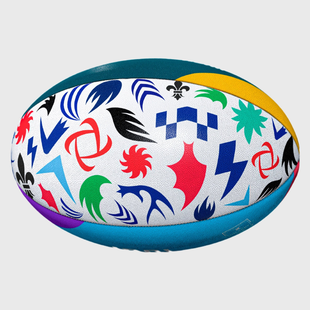 Gilbert United Rugby Championship Crest Supporter's Rugby Ball - Rugbystuff.com