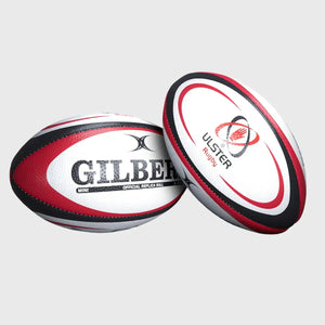 Ballon De Rugby Gilbert - Réplique Officielle Ulster - Taille 5 - Surface Adhérente, Vessie Latex - Pour Entraînement Et Match