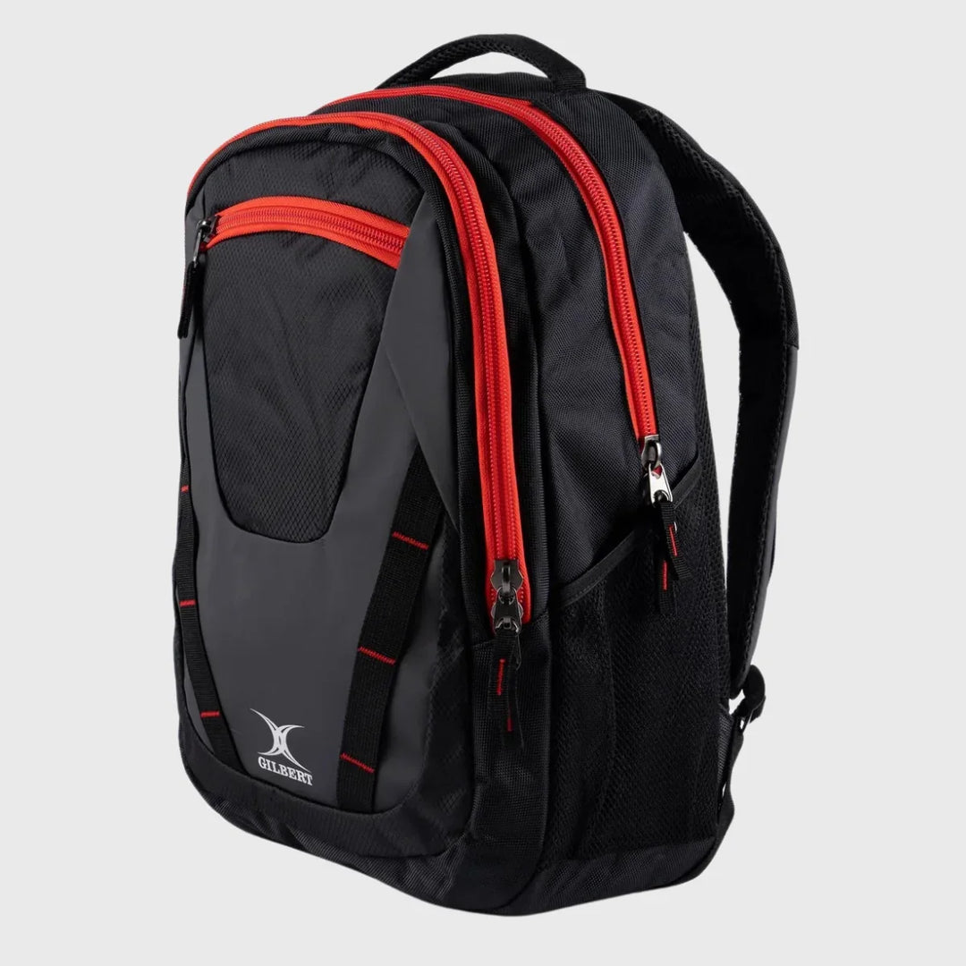 Gilbert Club V4 Rugby Rucksack Backpack Black/Red – Rugbystuff.com