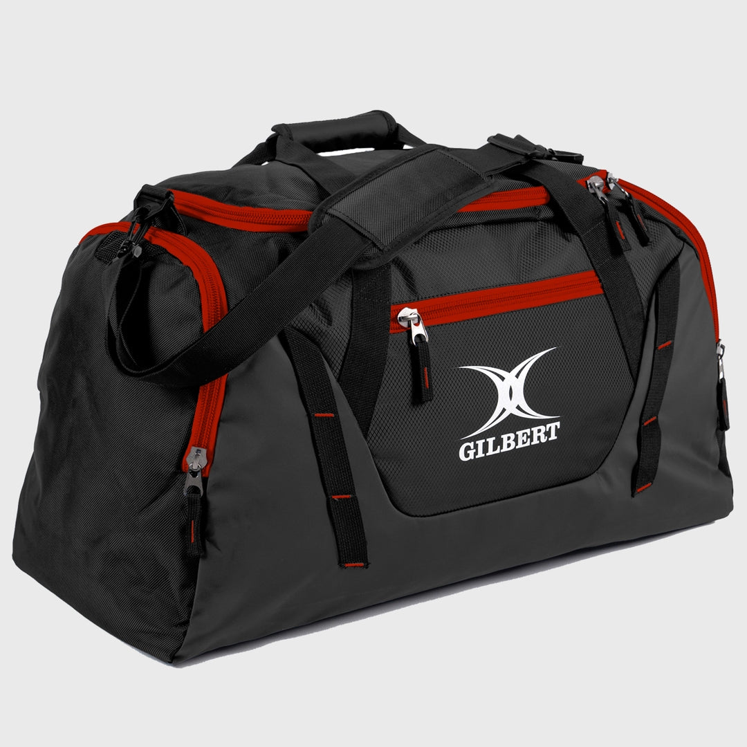 Gilbert Club V4 Rugby Holdall Black/Red - Rugbystuff.com